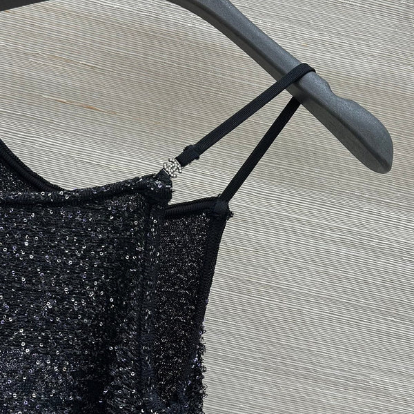 CC 25 Camisole Dress Black Polyamide