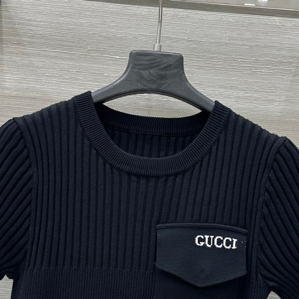 Abito in maglia Gucci 25 in viscosa nera