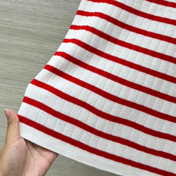 CD 25 Tank Top Red White Cotton