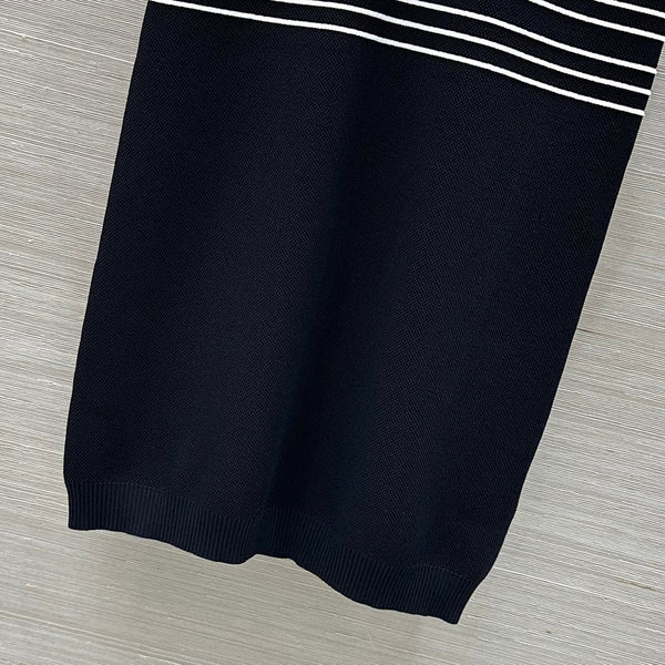 Gucci Polo Shirt Dress Black Cotton Wool