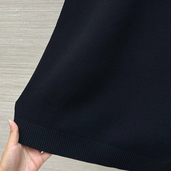 Gucci Polo Shirt Dress Black Cotton Wool