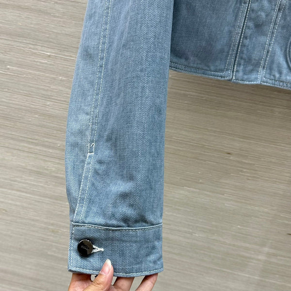 Fendi 25 Denim Jacket Haze Blue Cotton