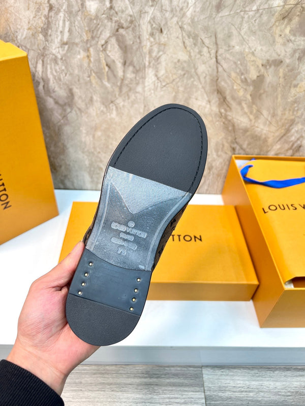 LV EASY MULE IN PELLE DI VITELLO CON MONOGRAMMA NERO