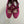 Alaila Criss Cross Ballet Flats In Red Purple Velvet 920783