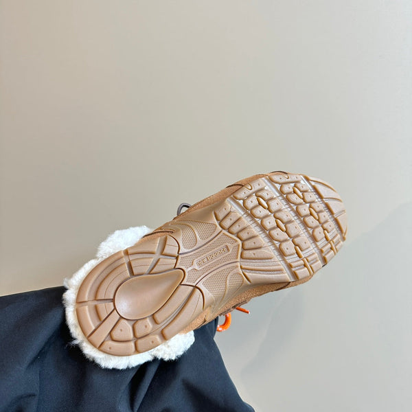 Miu x Balance 530 SL Mule Brown Yellow Suede