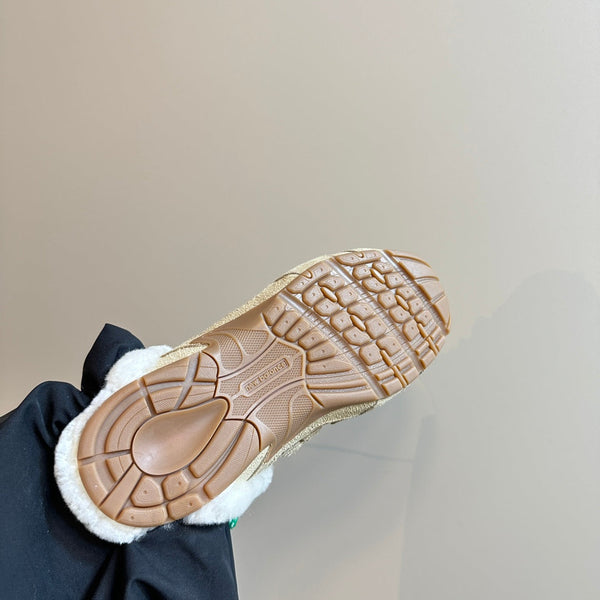 Miu x Balance 530 SL Mule Light Brown Suede