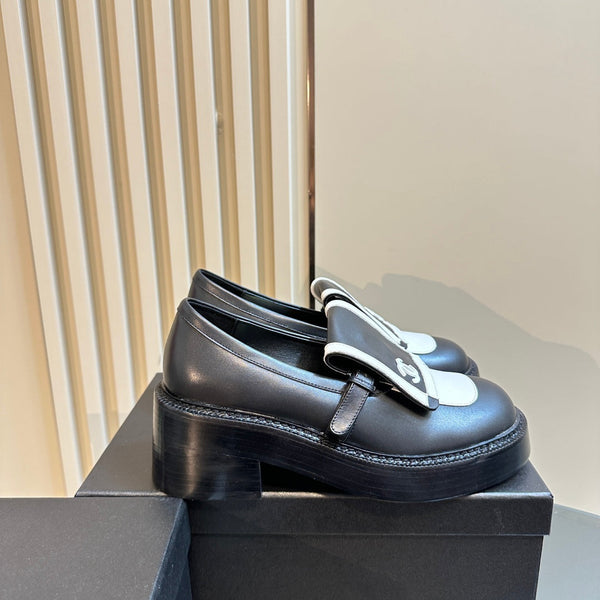 CC Moccasins 65mm Black Calfskin