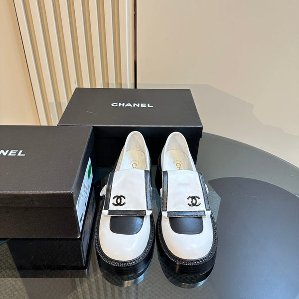 CC Moccasins 65mm White Calfskin