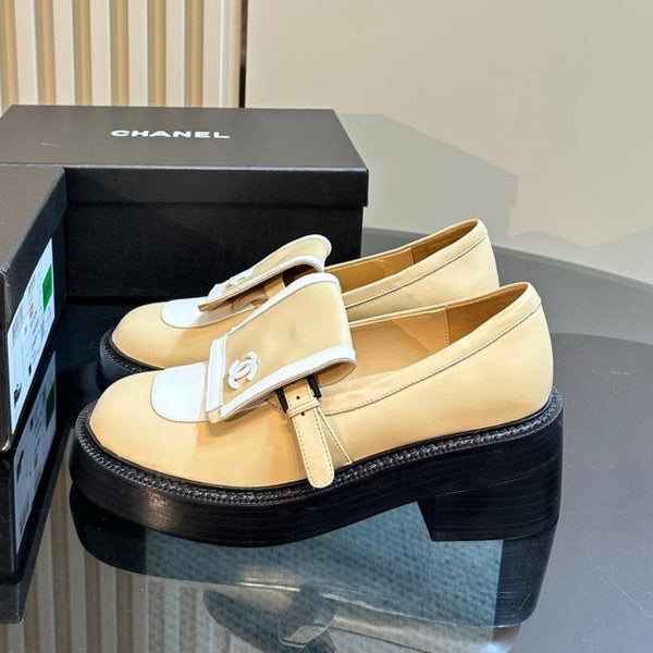 CC Moccasins 65mm Beige Calfskin