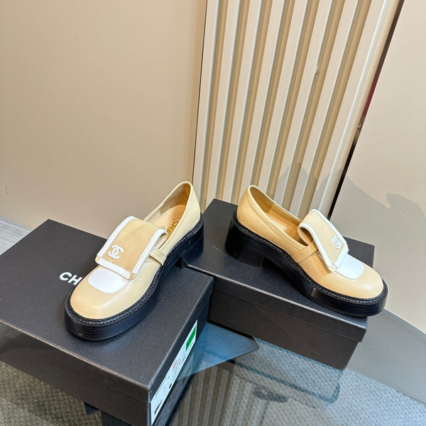 CC Moccasins 65mm Beige Calfskin