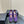 Alaia Strass Suede Ballet Flats In Purple 999326