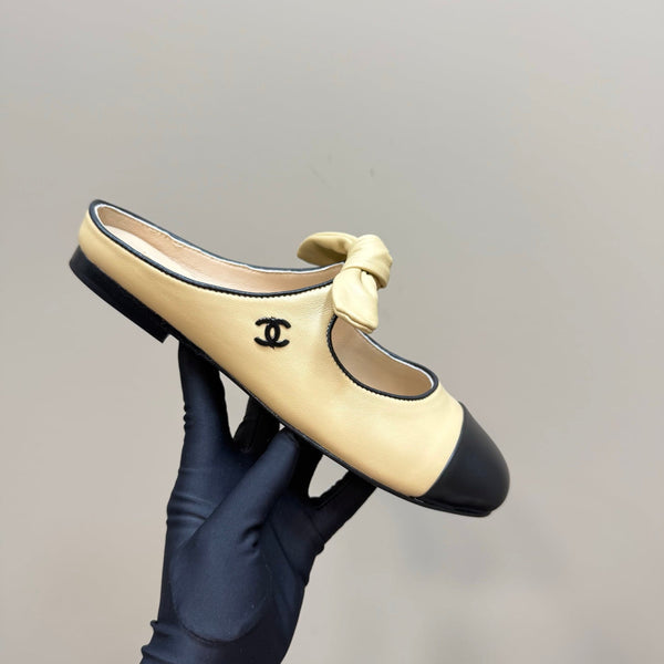 CC 25 Mule Flat Yellow Pastel Sheepskin 239416