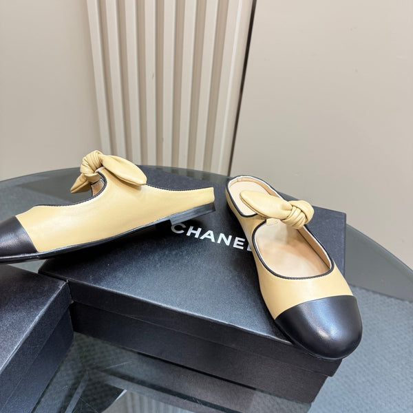 CC 25 Mule Flat Yellow Pastel Sheepskin 239416