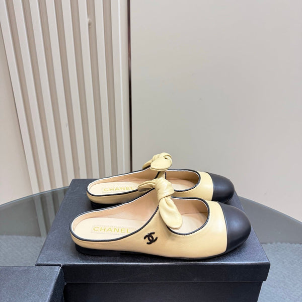CC 25 Mule Flat Yellow Pastel Sheepskin 239416