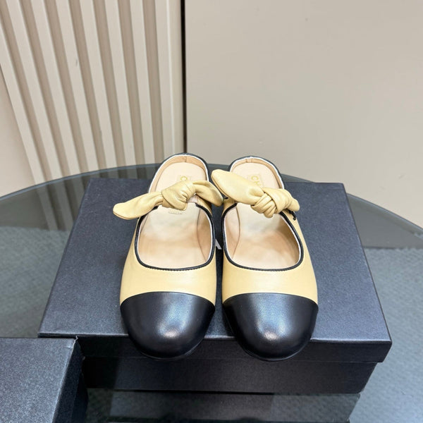 CC 25 Mule Flat Yellow Pastel Sheepskin 239416