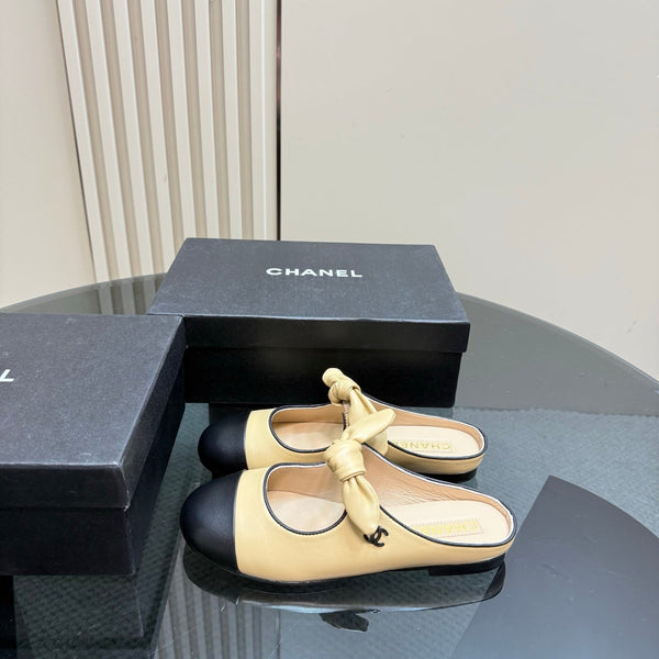 CC 25 Mule Flat Yellow Pastel Sheepskin 239416