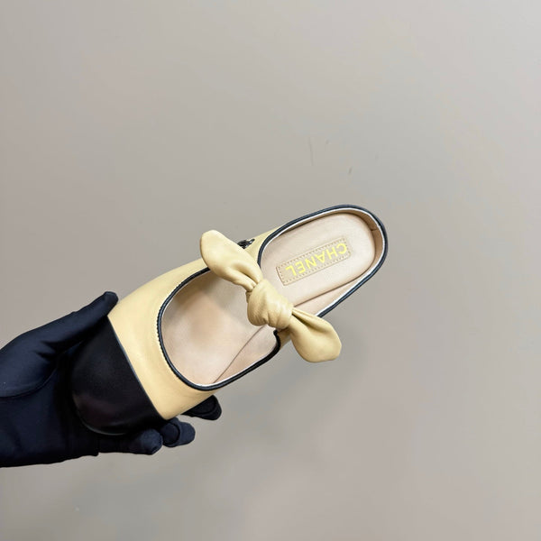 CC 25 Mule Flat Yellow Pastel Sheepskin 239416