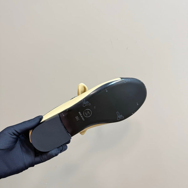 CC 25 Mule Flat Yellow Pastel Sheepskin 239416