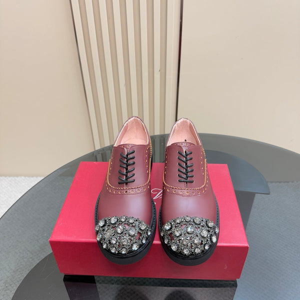 Viv Loafers Earthy Pink Pearl Cowhide 299781