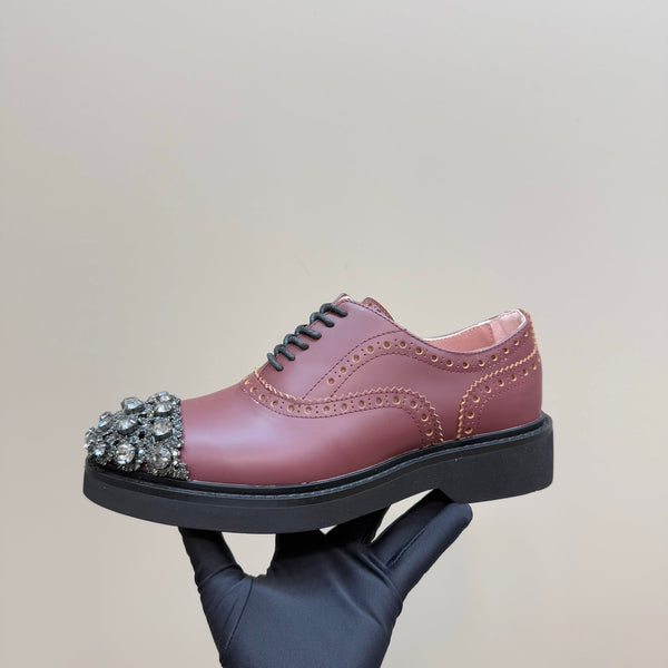 Viv Loafers Earthy Pink Pearl Cowhide 299781