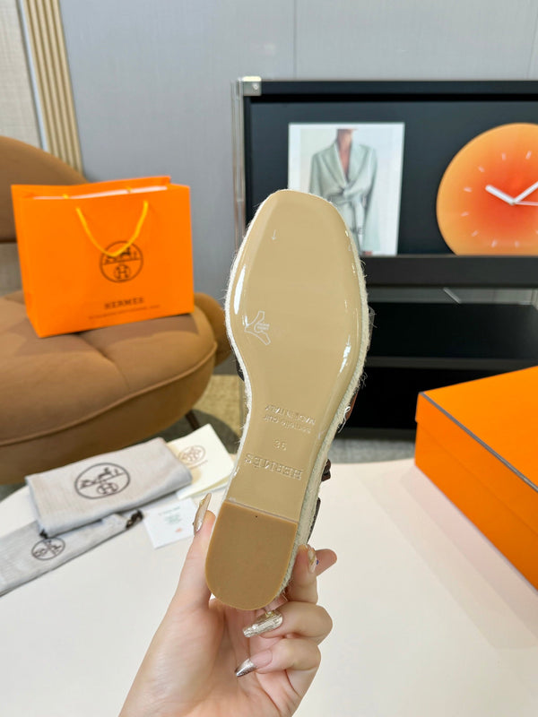 Espadrillas Elda 80 in pelle di vitello nera