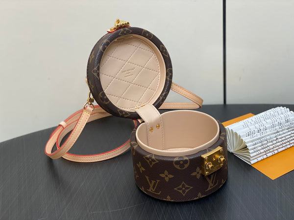 lv scott bag 13cm brown monogram canvas