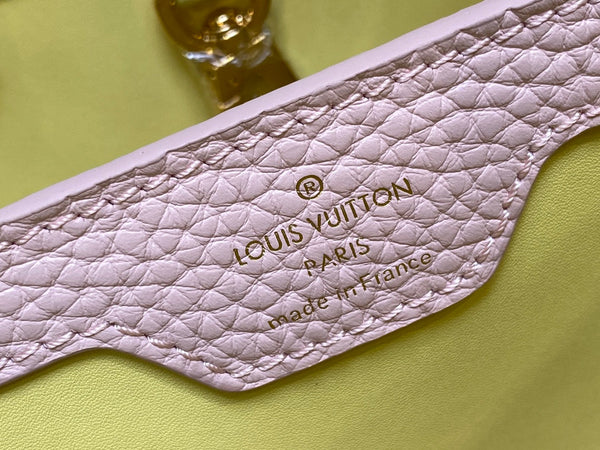 CAPUCINES BB 27 YELLOW TAURILLON GOLD HARDWARE