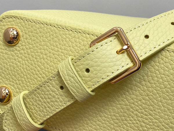 CAPUCINES BB 27 YELLOW TAURILLON GOLD HARDWARE