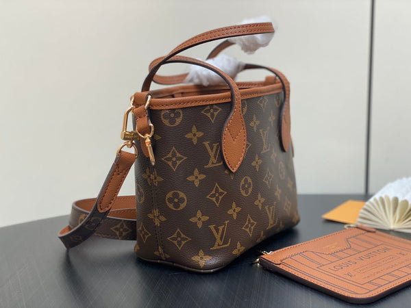 Neverfull 24 Bandoulière Inside Out BB Brown Calfskin