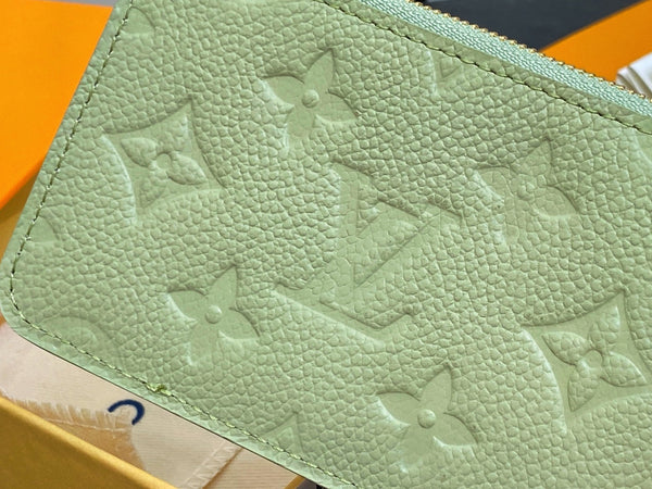 LV x TM ROMY Wallet Green Gold Leather 329890