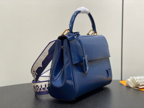 LV Cluny Bag Sapphire Blue Epi leather