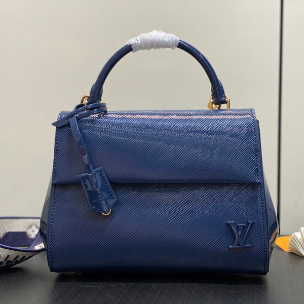 LV Cluny Bag Sapphire Blue Epi leather
