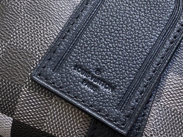 Keepall Bandouliere 25cm Damoflage Black Coated Canvas