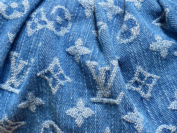 LV Pochette Valley 21cm Blue Denim