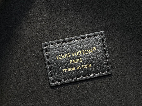 LV Anytime Flap Bag 29.5cm Black Calfskin