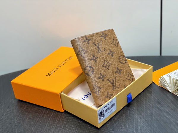 LV Passport Cover Monogram Reverse Canvas