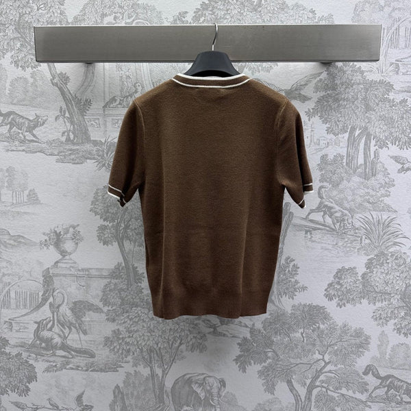 Miu 25 T-Shirt Lana Marrone 232023