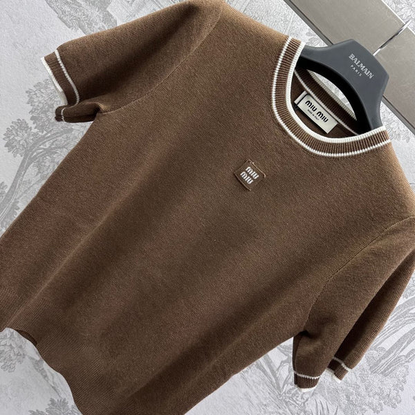 Miu 25 T-Shirt Lana Marrone 232023