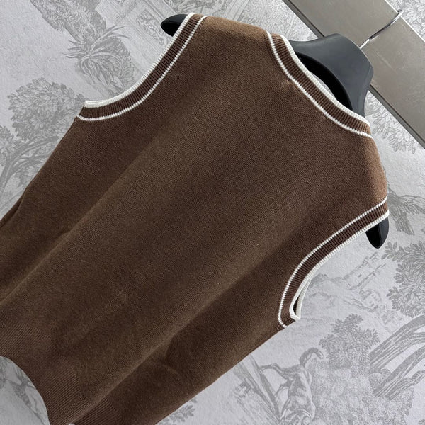 Miu 25 V- Gile Brown Wool 232024