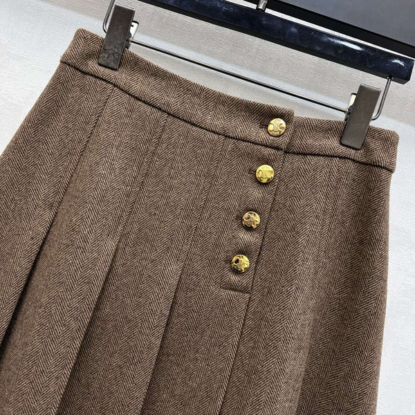 Celine 25 Separate Dress Brown Polyester 296718