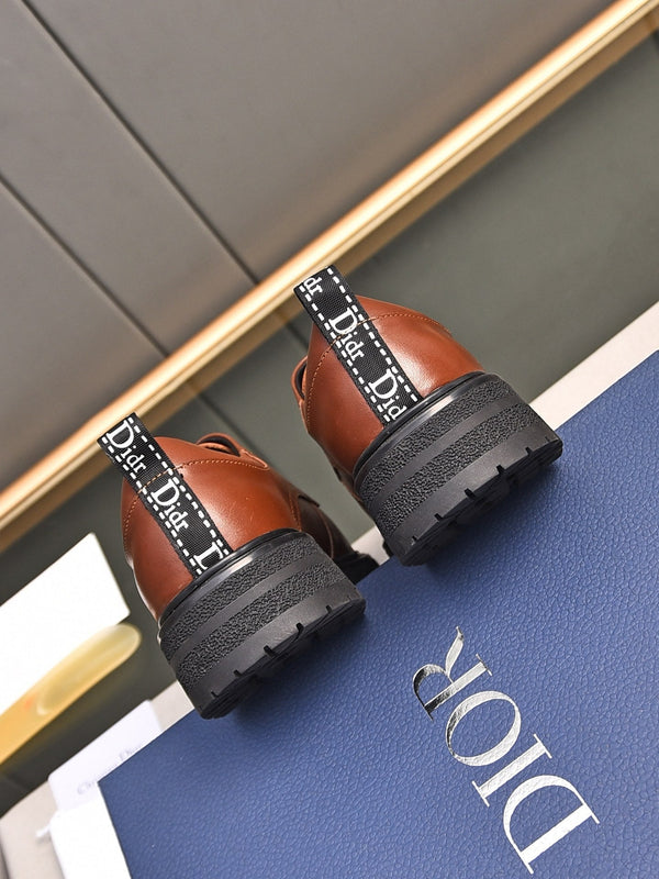 CD EXPLORER LACE-UP LOAFER BRICK CALFSKIN