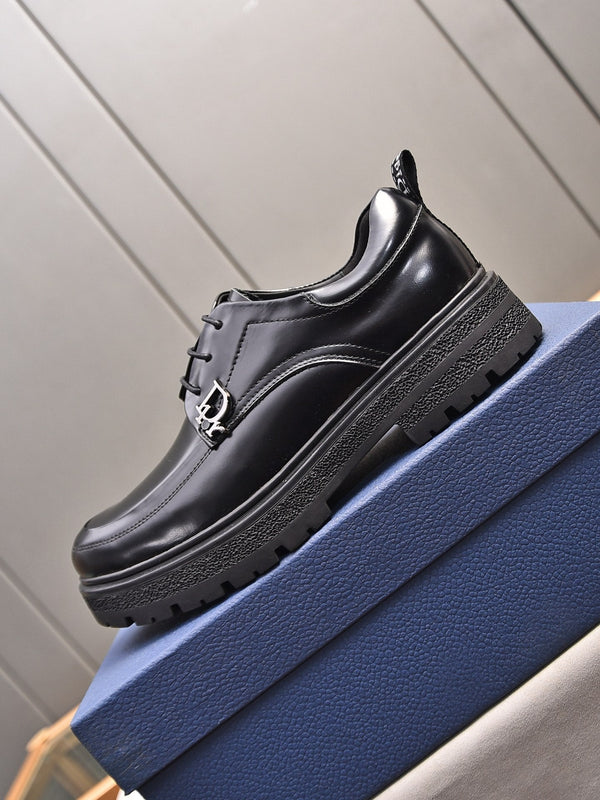 CD EXPLORER LACE-UP LOAFER BLACK CALFSKIN