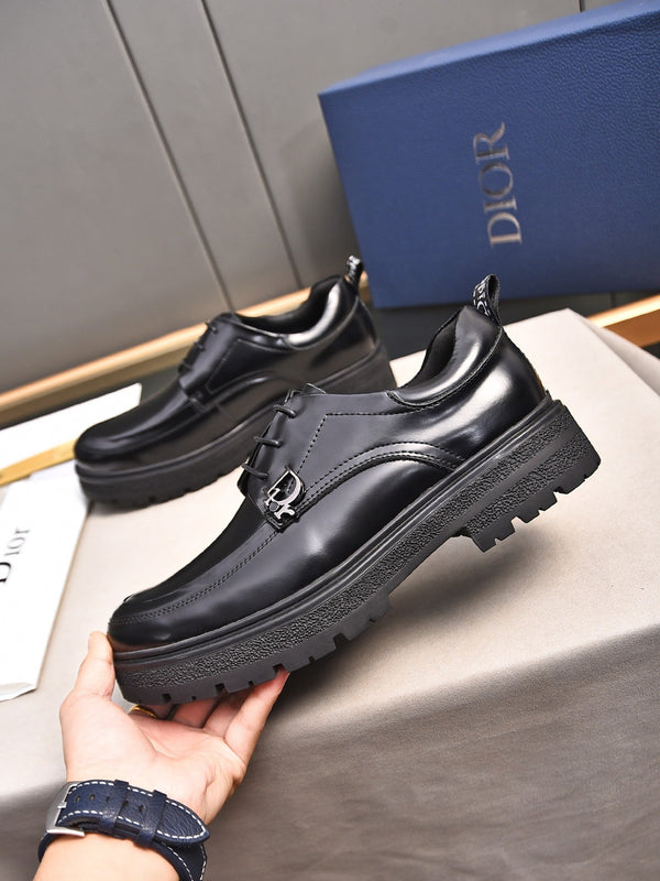 CD EXPLORER LACE-UP LOAFER BLACK CALFSKIN