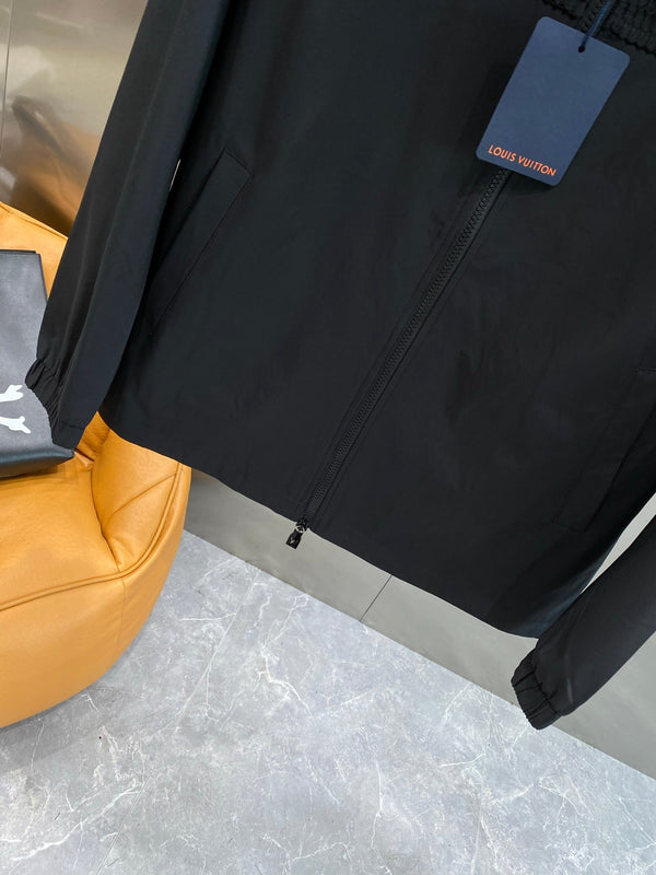LV HOODED JACKET BLACK 238903