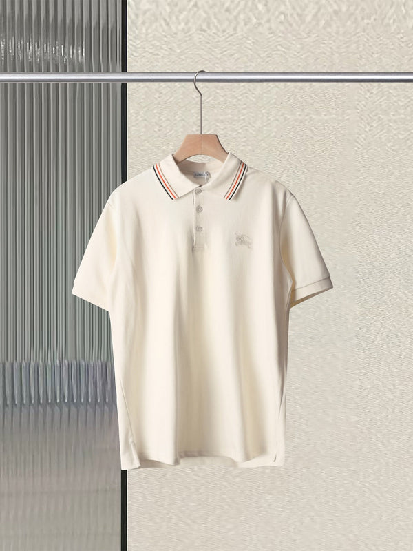Burberry 25 Polo T- Shirt White Cotton 232685
