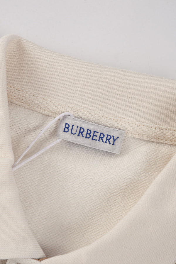 Burberry 25 Polo T- Shirt White Cotton 232685