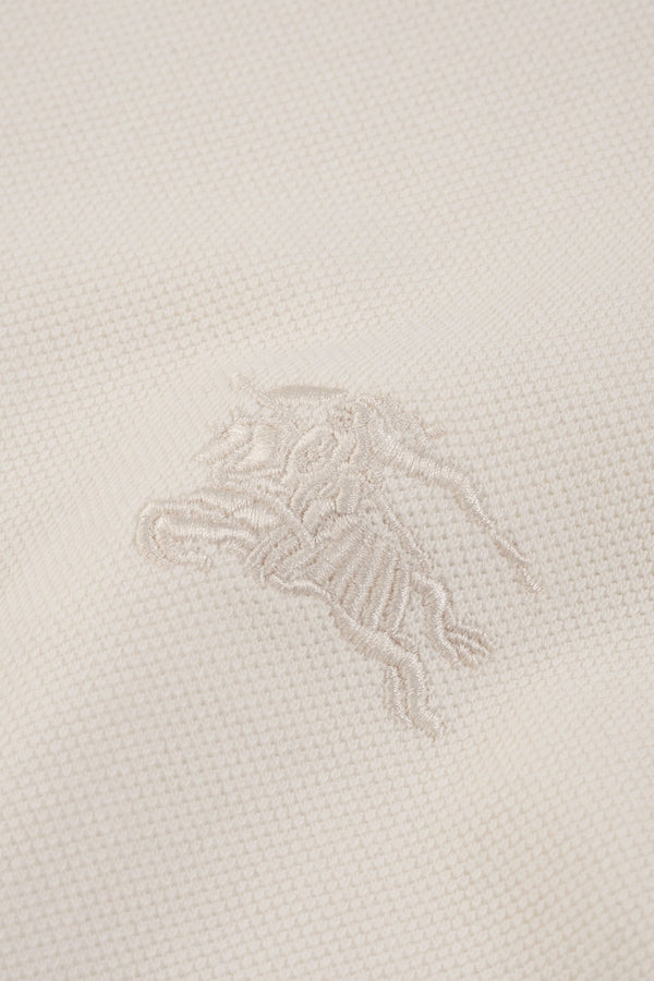 Burberry 25 Polo T- Shirt White Cotton 232685