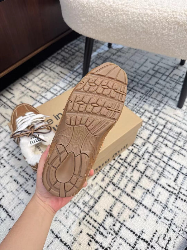 Miu Balance 530 SL Sneakers fleece lining Dark Brown Suede