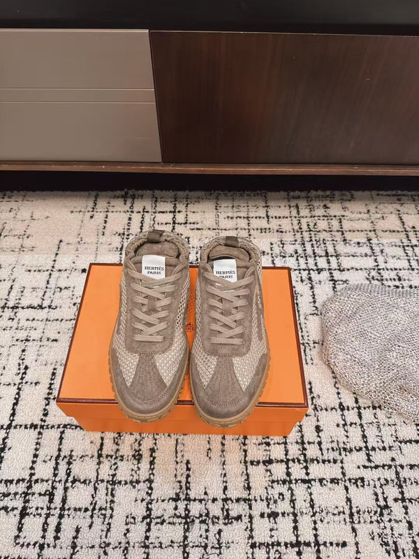 Sneaker HM 25 Jet Beige Mesh Pelle bovina 318021