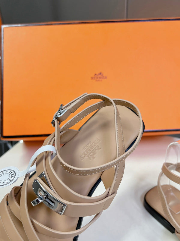 SANDALO JUNE IN PELLE DI VITELLO BEIGE